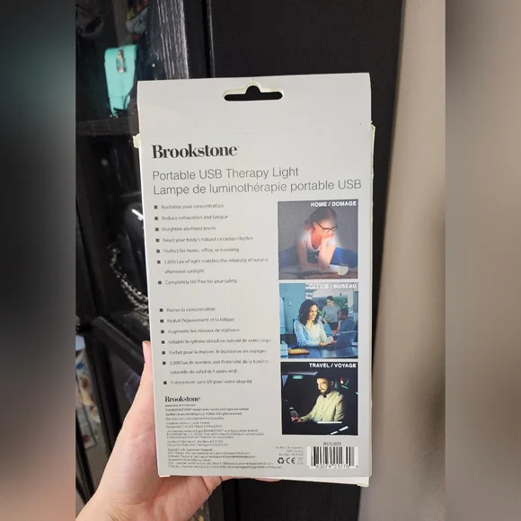 5 For $25✨️Brookstone Portable USB Plug In Light In Box - Picture 2 of 2